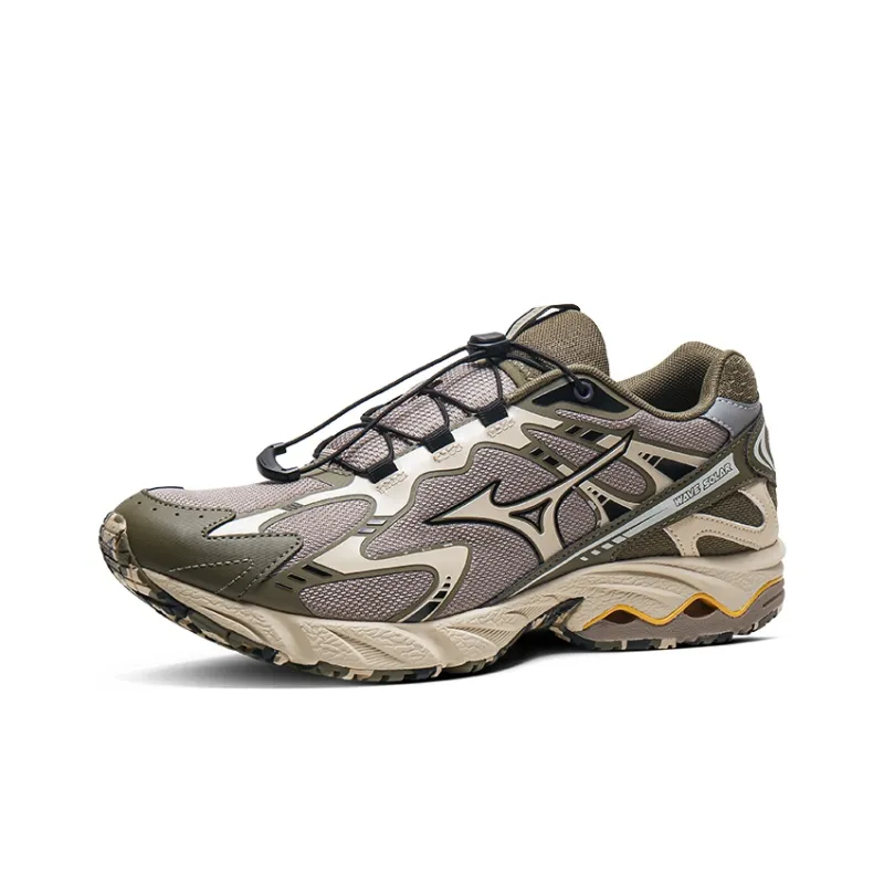 Mizuno Wave Solar V2 Anti Slip And Wear Resistant Coverage Support Low Top Casual Running Shoes Unisex Olive Green-1