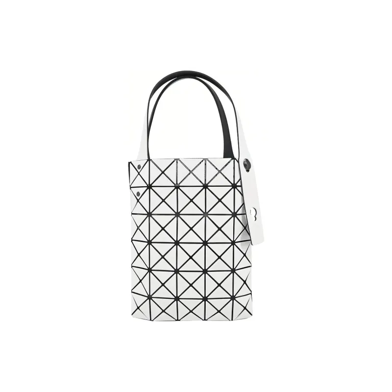 ISSEY MIYAKE Polyvinyl Chloride Resin Tote Bag Shopping Bag Handbag Mini Women's White & Black-1