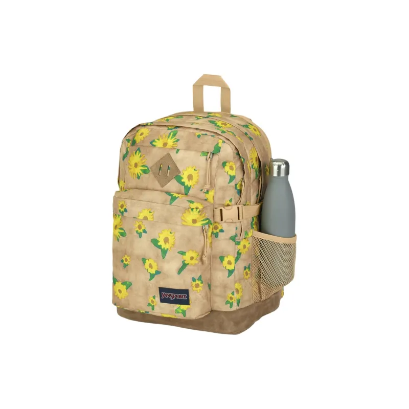 JanSport Recycled Polyester Backpack Unisex Wax-Dyed Sunflower Yellow-4