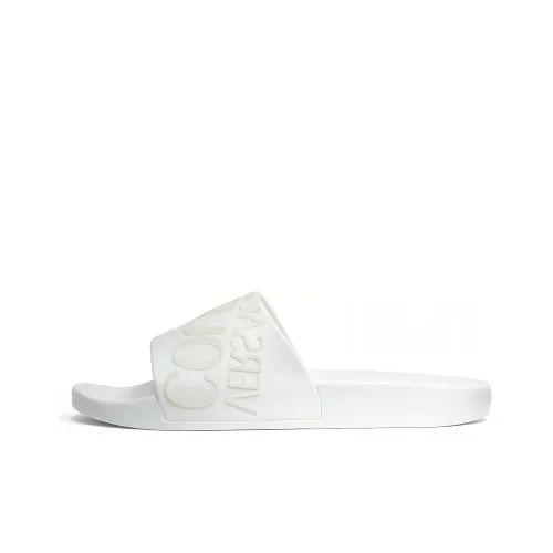 VERSACE JEANS Couture Slide Slippers Men White