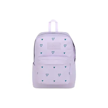 JanSport Recycled Polyester Backpack Women's Light Purple Heart