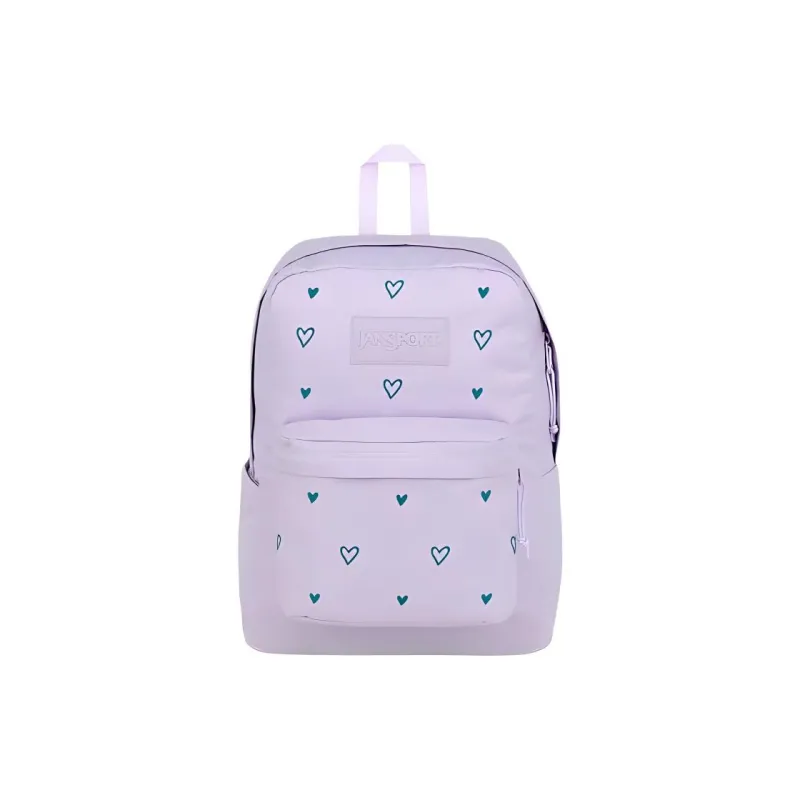 JanSport Recycled Polyester Backpack Women's Light Purple Heart-0