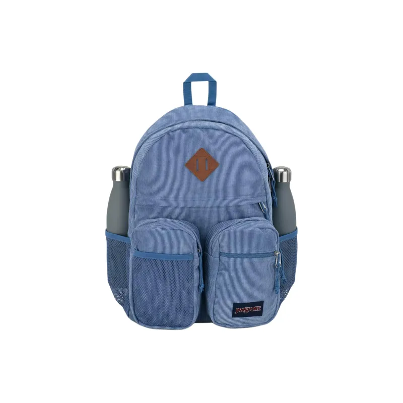 JanSport Polyester Backpack Unisex Element Blue Corduroy-1