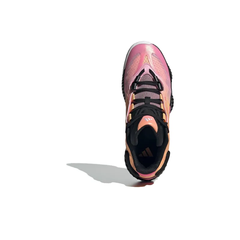 Adidas PRO VENTILATE LOW Cushioning Anti Slip And Wear Resistant Low Top Basketball Shoes Unisex Pink Orange Black-3