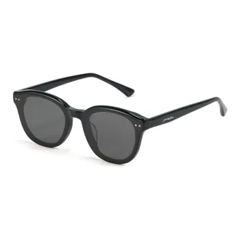 PLASTIC BRAIN Plate Frame Round Sunglasses Unisex