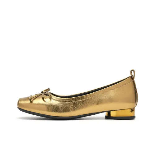 EBLAN Casual Single Shoes Women's Gold