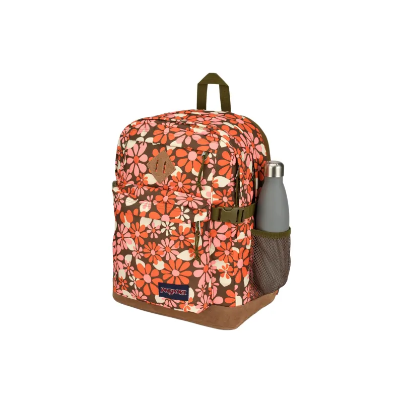 JanSport Polyester Backpack Unisex Orange Pink-3
