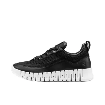 Ecco Slip Resistant Breathable Lightweight Low Top Casual Shoes Women's Black