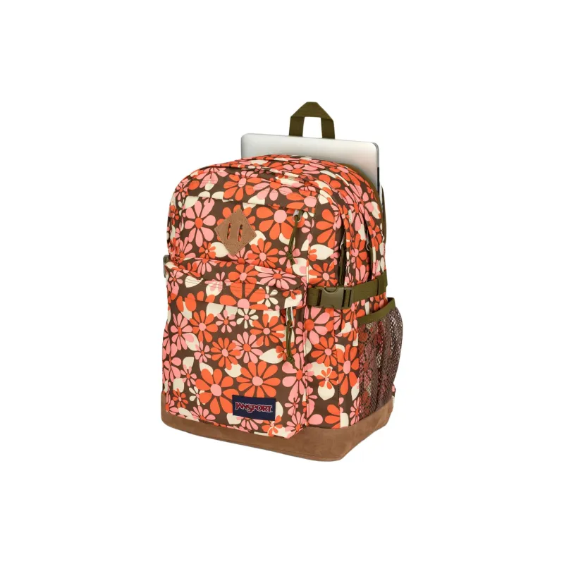 JanSport Polyester Backpack Unisex Orange Pink-4