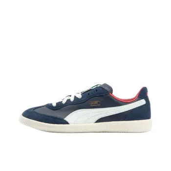 PUMA Liga Slip Resistant, Abrasion Resistant, Lightweight Low Top Skateboard Shoes Unisex Blue