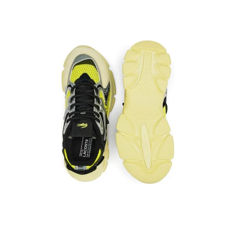 LACOSTE L003 Neo Low-Top Casual Shoes Women's Yellow Black-4