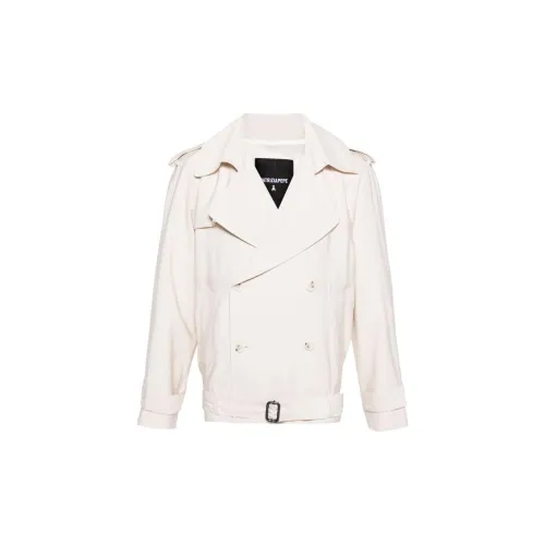 Patrizia Pepe Belted Textured Trench Jacket