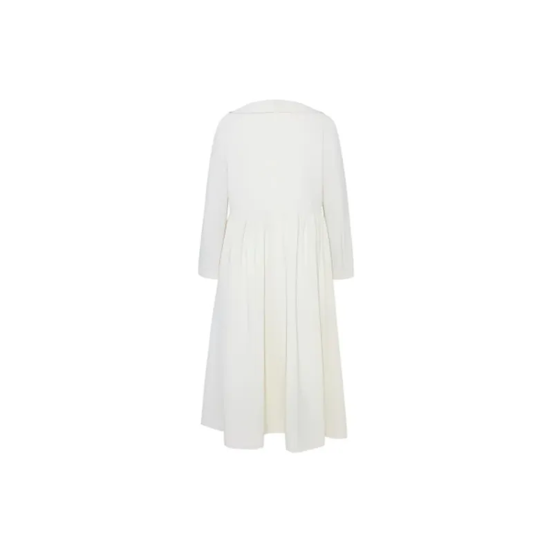 CatPunch Long Sleeved Dresses Women's Beige-1