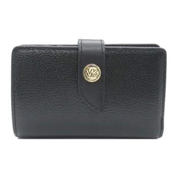MICHAEL KORS Leather Wallet Medium Size Women's Black