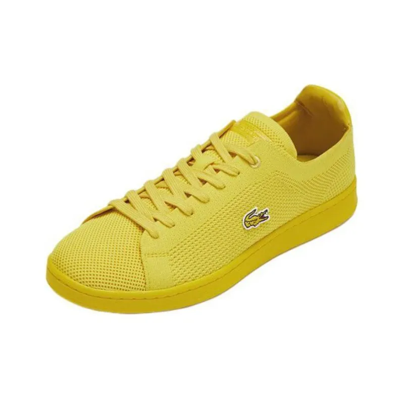LACOSTE Low Top Skateboard Shoes Men's Yellow-1