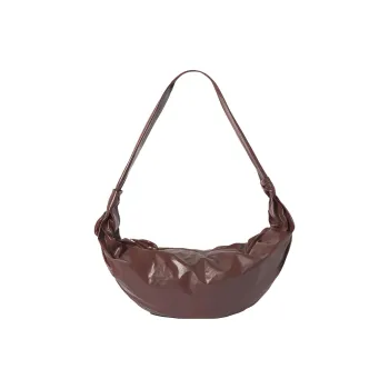 Lemaire Cow Leather Croissant Bag, Fanny Pack, Shoulder Bag, Crossbody Bag Tubas Unisex Walnut