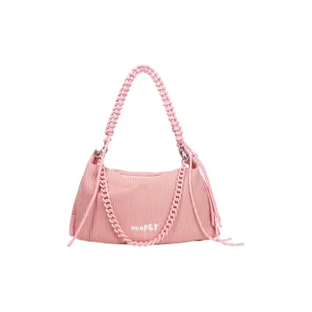 VAOPER Polyester Shoulder Bag Handbags Medium Size Women's Pink