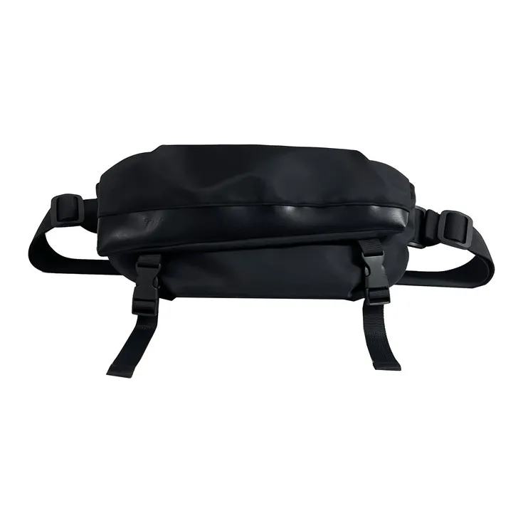 Deli Bear Microfiber Synthetic Leather Sling Bag Regular Unisex Black White & Color/Black-5