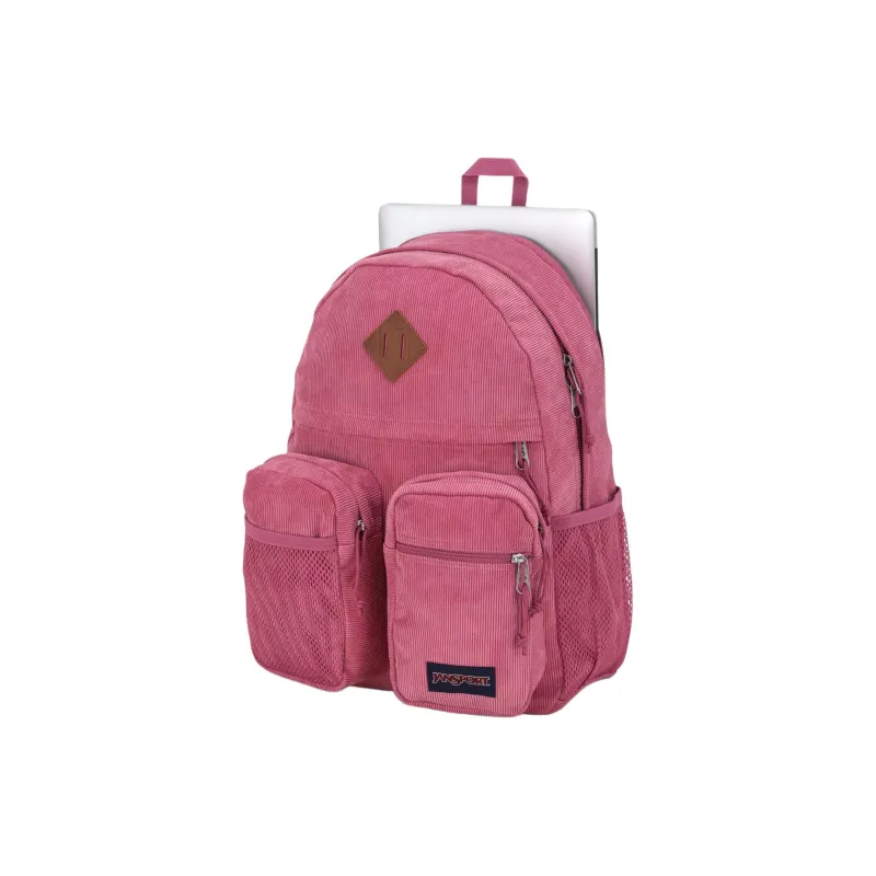 JanSport Polyester Backpack Unisex Purple Haze Corduroy-4