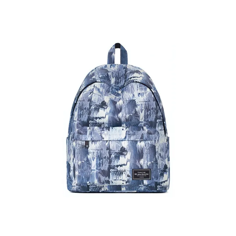 MR.ACE HOMME Polyester Backpack Regular Unisex Prussian Blue-0