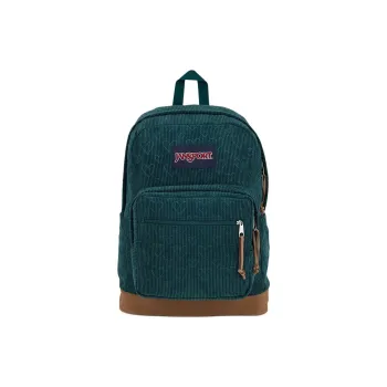 JanSport Suede Backpack Unisex Carved Heart-Shaped Green