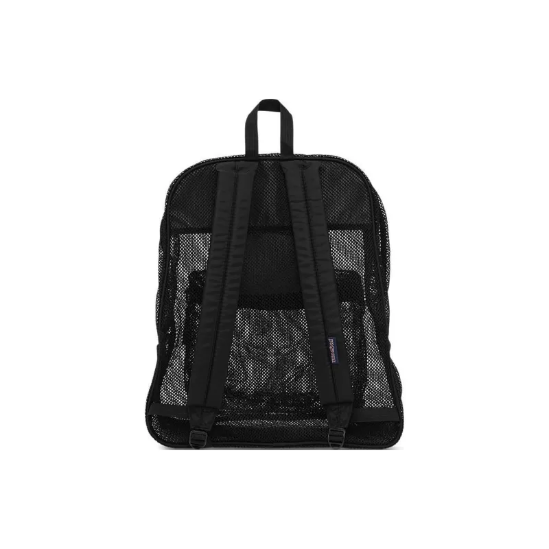 JanSport Polyester Mesh Backpack Regular Unisex Black-2