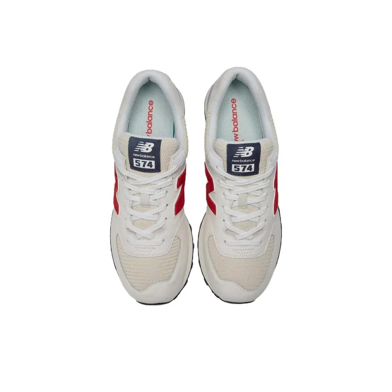 New Balance 574 White Red Navy-3