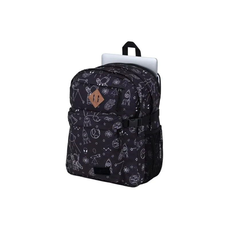 JanSport Recycled Polyester Backpack Unisex Universe Black-4