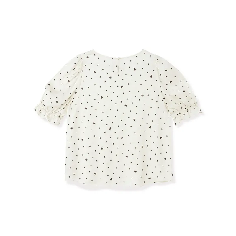 GOELIA Shirt Women's 06D Apricot With Print-1