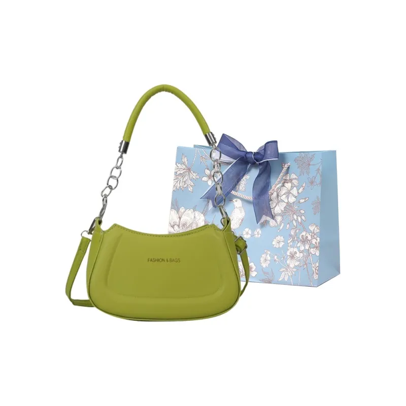 REDOO PU Shoulder Bag Regular Women's Silver/Avocado/Pink/Gold/Green-4