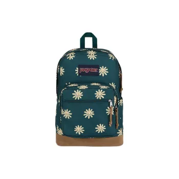 JanSport Cordura Fabric Bonded Suede Backpack Unisex Deep Pine
