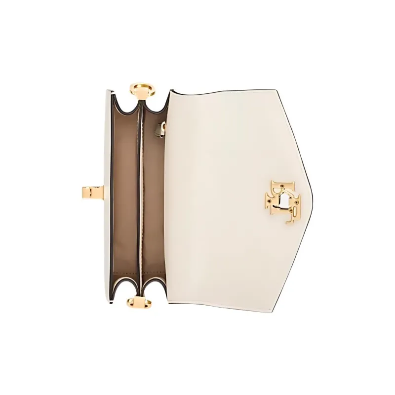 Ralph Lauren Leather Crossbody Bag Shoulder Bag Small Size Women's Vanilla-4