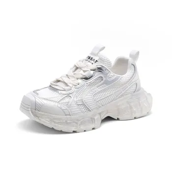ST&SAT Chunky Sneakers Women's Low Top White/Pink/Blue