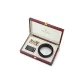 Premium Double-Button Wooden Box+Shopping Bag