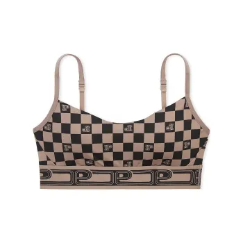 Victoria's Secret PINK ULTIMATE LIGHTLY LINED SPORTS BRA /CP Bra Women's Square Print