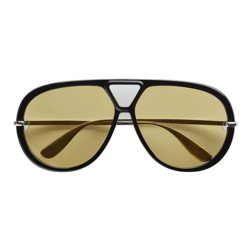 Bottega Veneta Metal Aviator Sunglasses Women's Black-0
