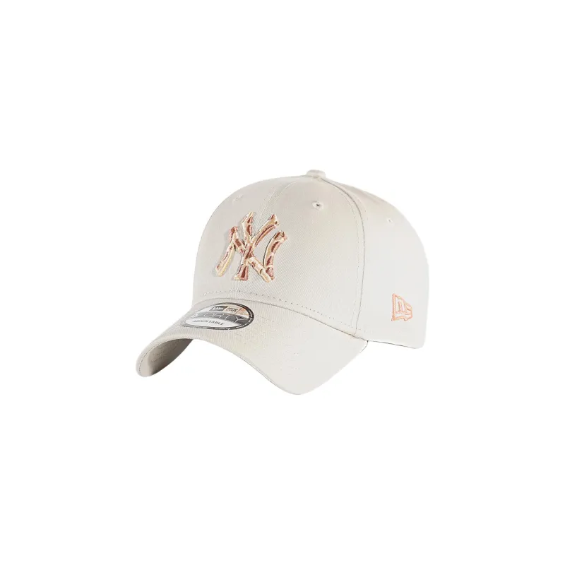 New Era Cotton Baseball Caps Unisex Beige-0