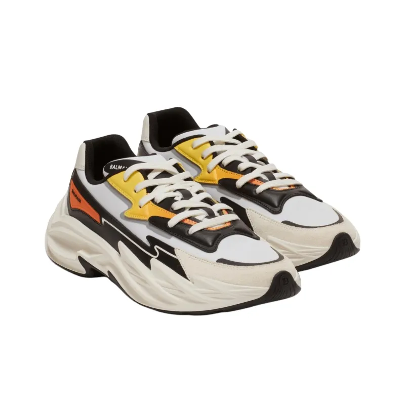 BALMAIN Run Row Embossed logo Trainers-2