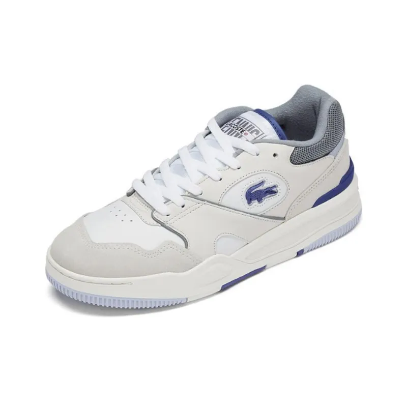 LACOSTE Low Top Skateboard Shoes Men's White-1
