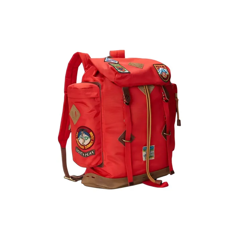 Polo Ralph Lauren Suede Backpack Men's Red-1