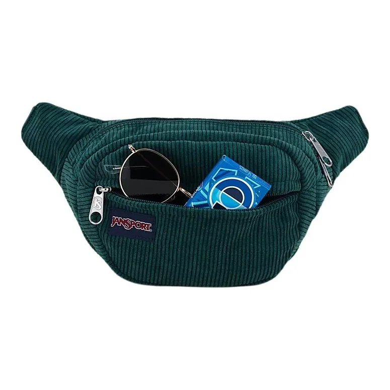 JanSport Recycled Polyester Fanny Pack Unisex Deep Pine-3