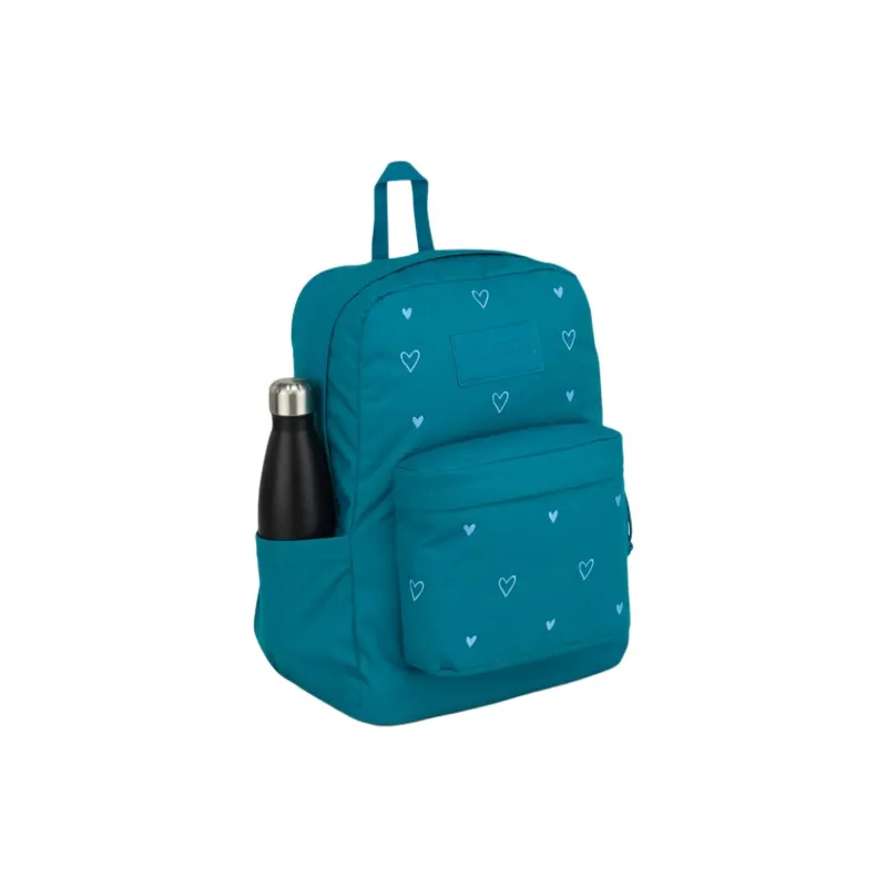 JanSport Recycled Polyester Backpack Women's Dark Blue Heart-2