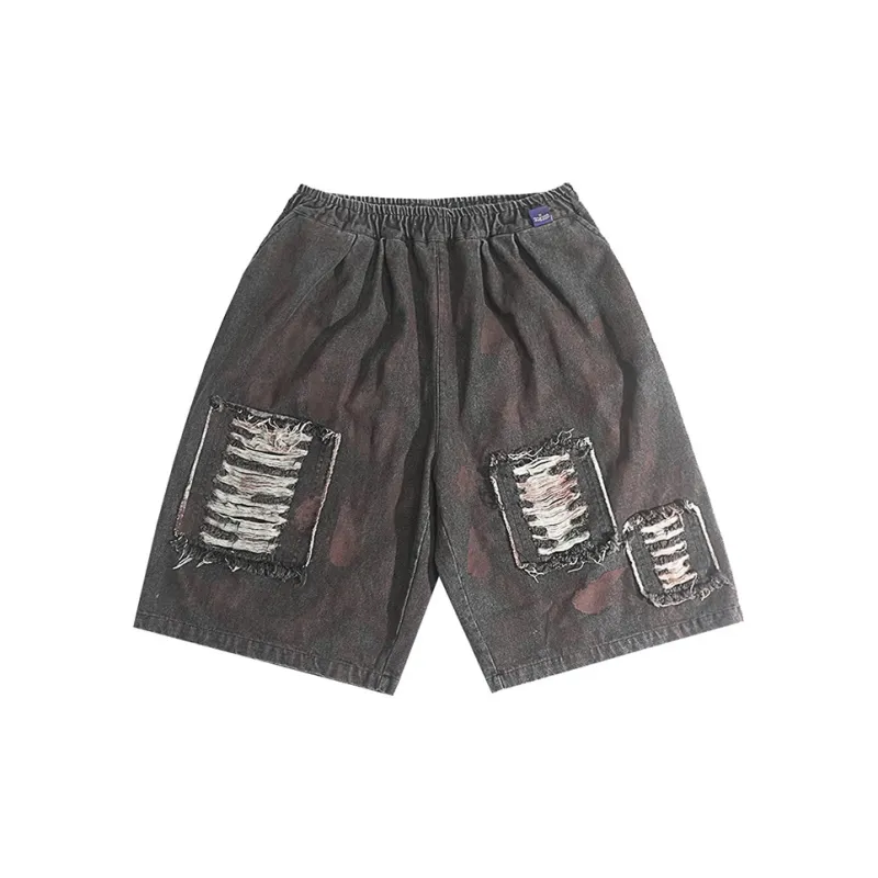 UUCSCC Denim Shorts Men's Black-1
