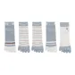 5 Pack, Letter Ribbed Cuff+Pinstripe *2+Soccer Ribbed Cuff+White