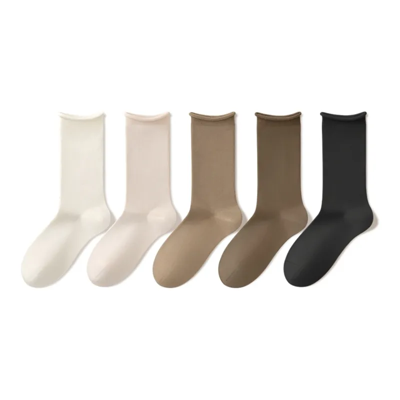 B&C.Room Mid Calf Socks Fall Winter Women's 5 Pack-4