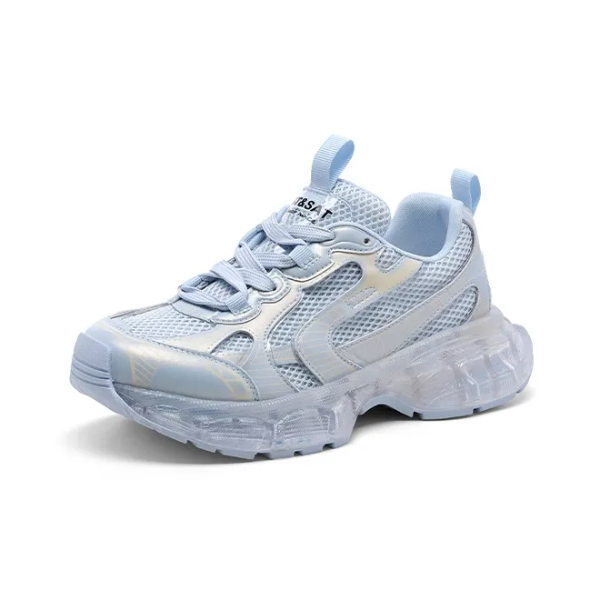 ST&SAT Chunky Sneakers Women's Low Top White/Pink/Blue-10