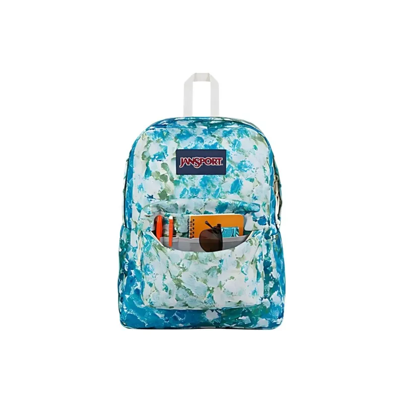 JanSport Recycled Polyester Backpack Unisex Dark Blue & White-3