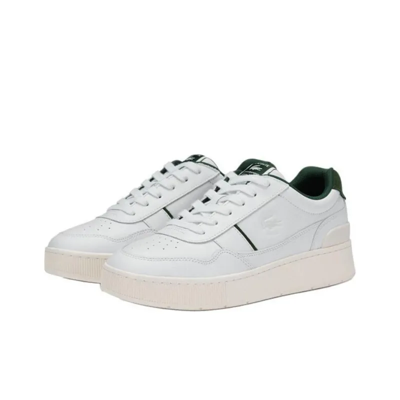 LACOSTE Low Top Skateboard Shoes Men's White-2