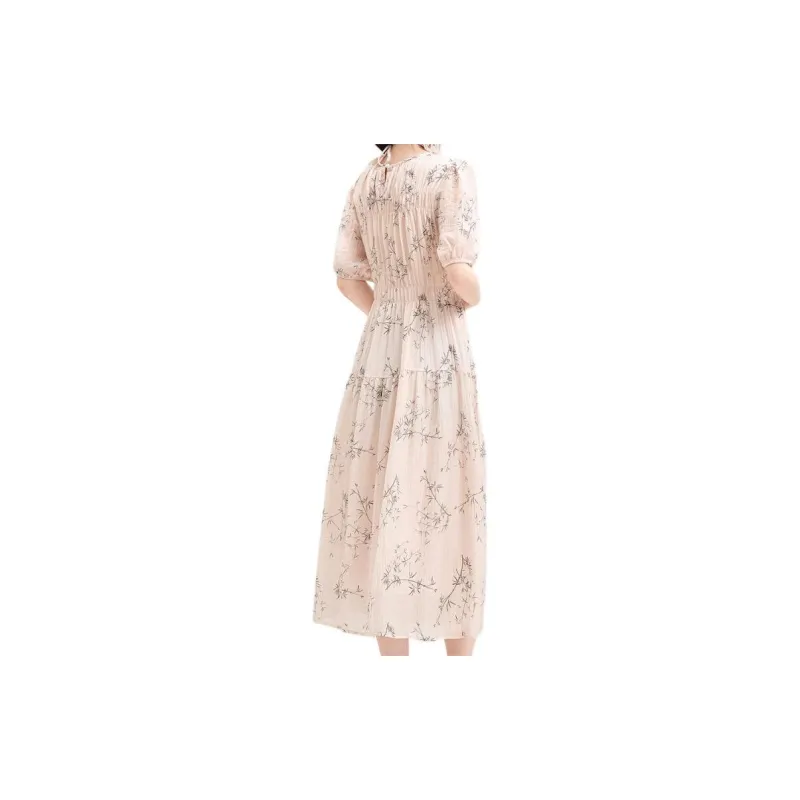 Emodues Casual Long Skirts Women's Pink-1