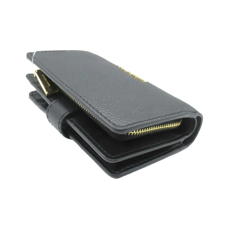 MICHAEL KORS Leather Wallet Medium Size Women's Black-2